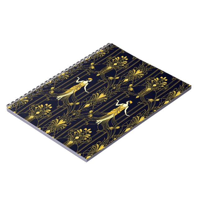 Cuaderno Gabsy gold and black decorative pattern (Lado Izquierdo)