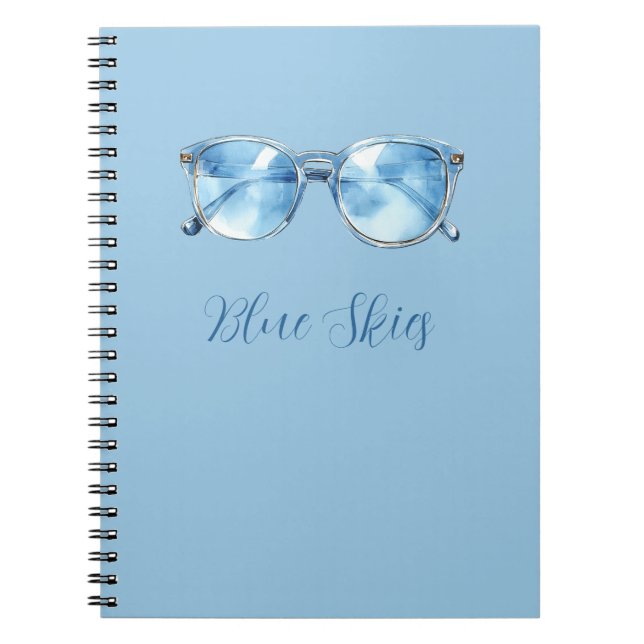 Cuaderno Gafas de sol Blue Skies (Frente)