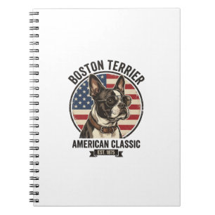 Cuaderno Gafas de sol con bandera estadounidense clásica de