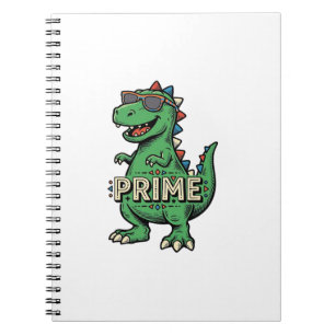 Cuaderno Gafas de sol de dinosaurio vintage camiseta de dib