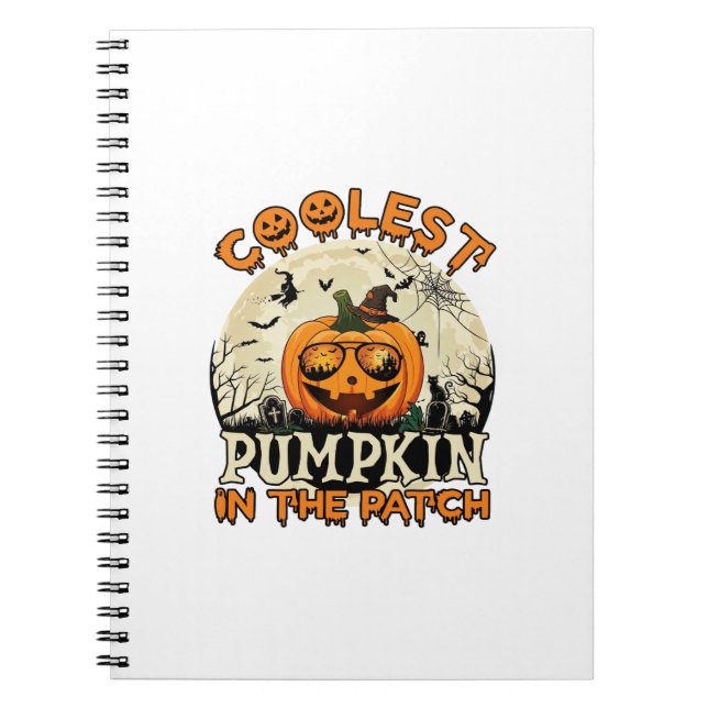 Cuaderno Gafas de sol de la parcela de calabaza más cool So (Frente)
