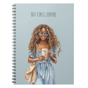 Cuaderno Gafas de sol femeninas vestido azul pero primero,
