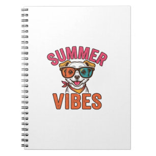Cuaderno Gafas de sol para perros Summer Vibes Diseño de ca