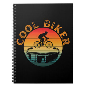 Cuaderno Gafas de sol puesta de sol para motociclista genia