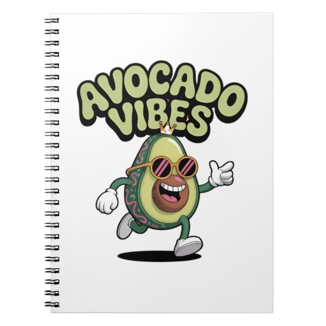 Cuaderno Gafas divertidas aguacate (Frente)