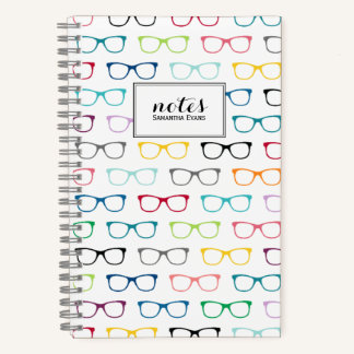 Cuaderno Gafas Hipster de colores Multicolor