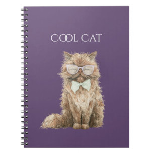 Cuaderno Gafas Marrones de Gato Genial  