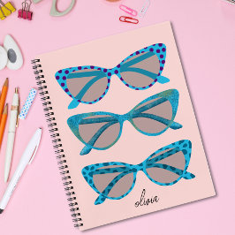 Cuaderno Gafas oculares retro