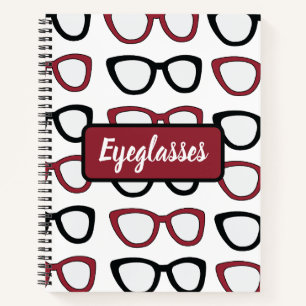 Cuaderno Gafas Personalizadas Espejuelos Óptico