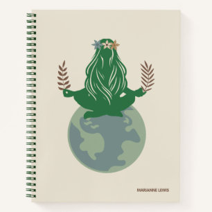 Cuaderno Gaia Diosa de la Tierra, Madre Tierra, Planeta Tie