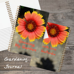 Cuaderno Gaillardia Girasol de Naranja y Amarillo Jardinero