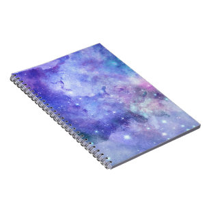 Cuaderno Galaxia Amante del Espacio Cielo Estrellado Acuare