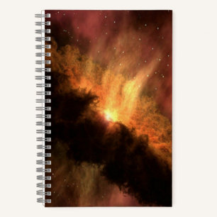 CUADERNO GALAXIA ASOMBROSA CON ESTRELLAS BRILLANTES