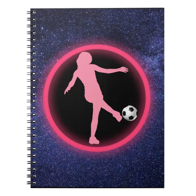 Cuaderno Galaxia de Chicas de fútbol (Frente)