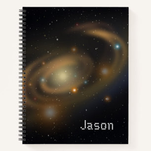 Cuaderno Galaxia de estrellas del espacio exterior