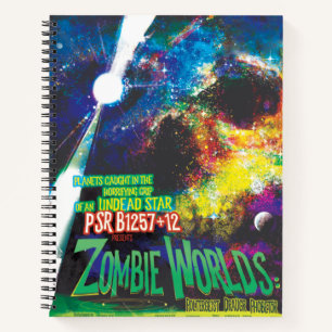 Cuaderno Galaxia de Horrores de Halloween en el mundo zombi