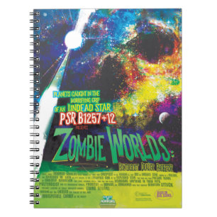 Cuaderno Galaxia de Horrores de Halloween en el mundo zombi