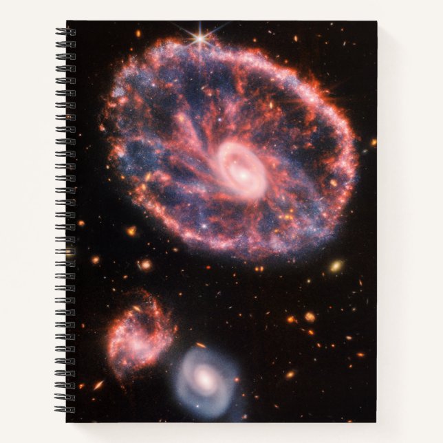 Cuaderno Galaxia de volantes, telescopio espacial James Web (Anverso)