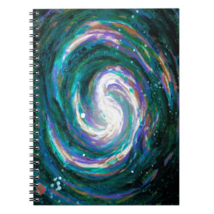 Cuaderno Galaxia espiral en el espacio