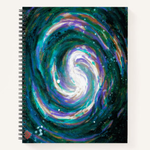 Cuaderno Galaxia espiral en el espacio
