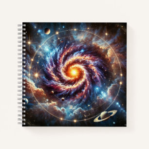 Cuaderno Galaxia Espiral & Movimiento Celeste