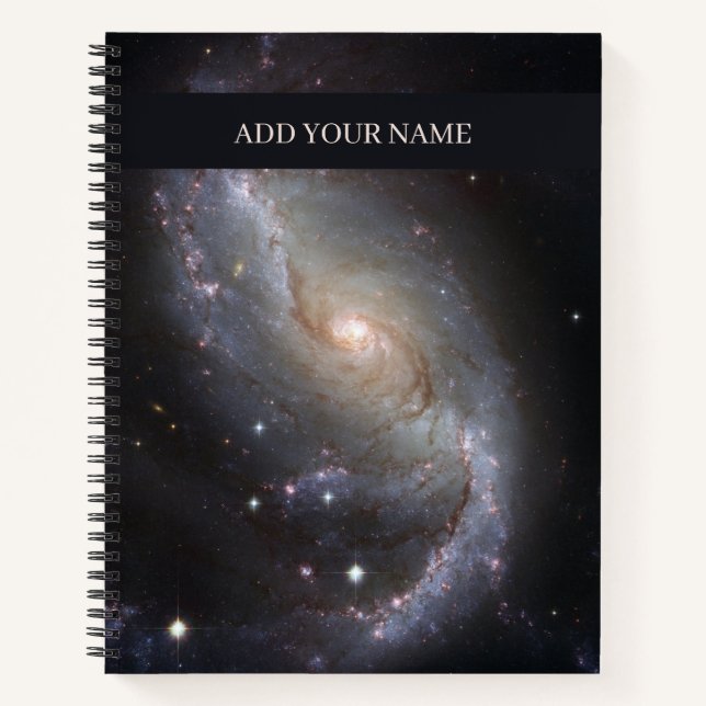 Cuaderno Galaxia espiral personalizada (Anverso)