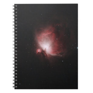 CUADERNO GALAXIA ROJA Y NEGRA CON ESTRELLAS