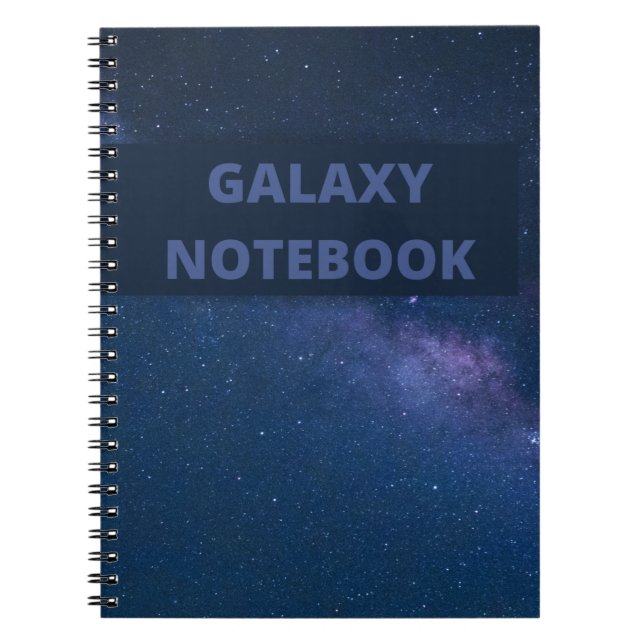 Cuaderno Galaxia, universo, estrellas, planetas Espacio (Frente)