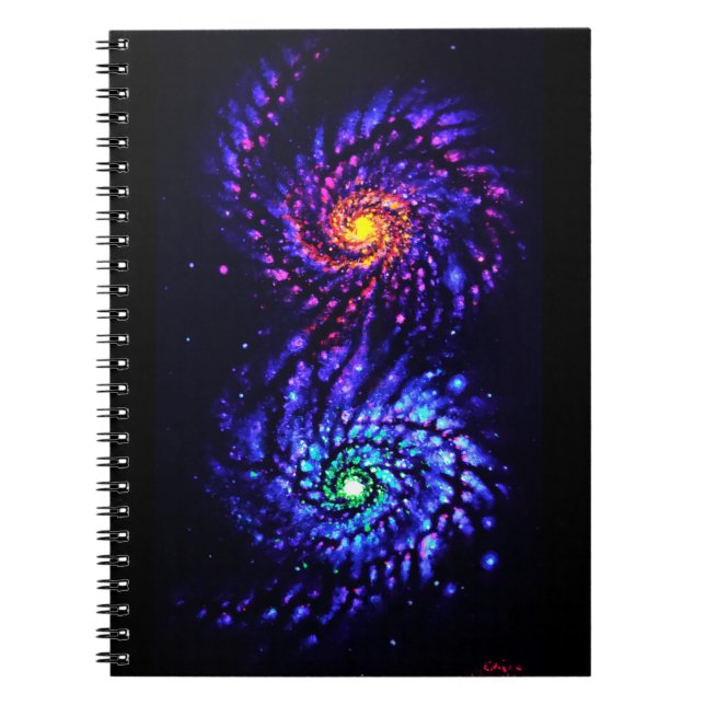 Cuaderno Galaxias de colores (Frente)