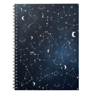 Cuaderno Galaxy Constellations Sky Astronomy Stars Planets