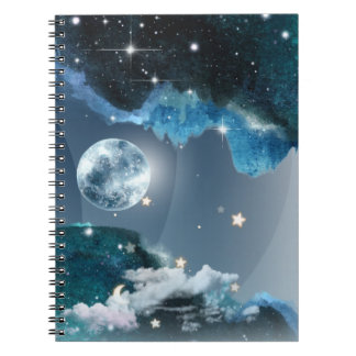 Cuaderno Galaxy Moon Diary/School Notebook