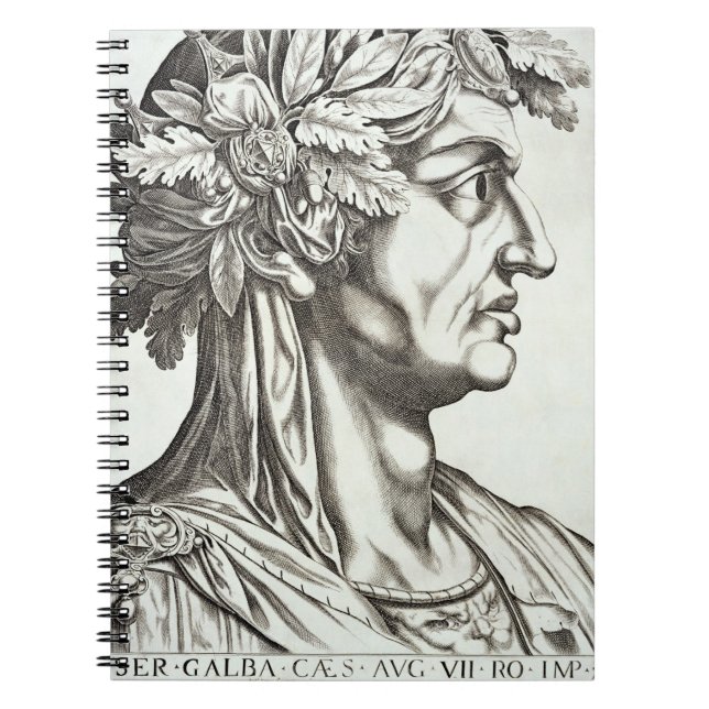 Cuaderno Galba César (3 BC-69 ANUNCIO), 1596 (grabado) (Frente)