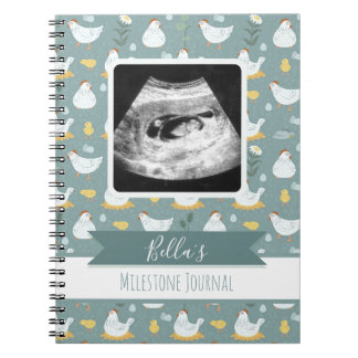Cuaderno Galería de Fotografía de Guardería de Pollo Azul P