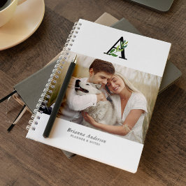 Cuaderno Galería de Monogramas Botánicos de 4 fotos