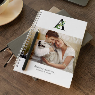 Cuaderno Galería de Monogramas Botánicos de 4 fotos