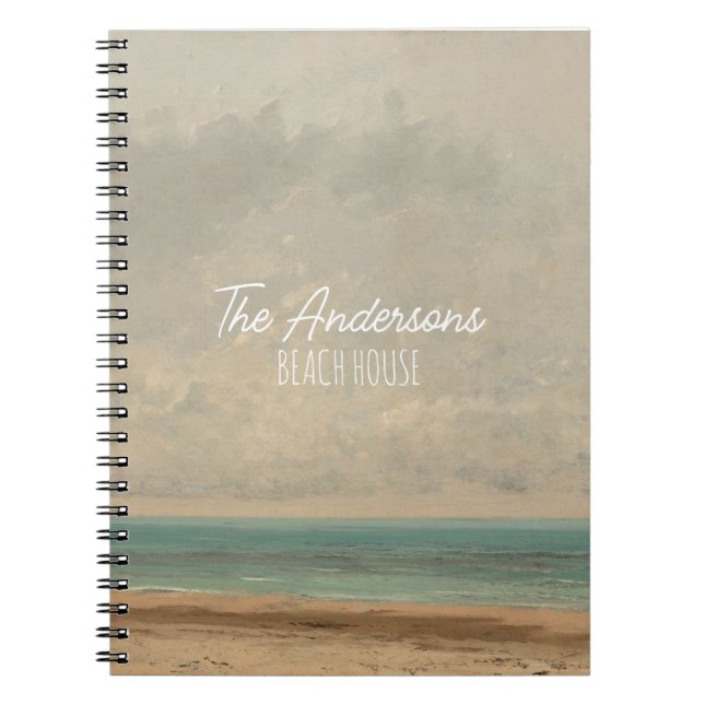 Cuaderno Galería Nacional Gustave Courbet del Mar Tranquilo (Frente)