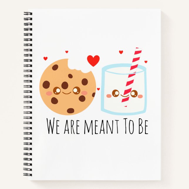 Cuaderno Galleta De Chip De Chocolate Y Vidrio De Leche (Anverso)