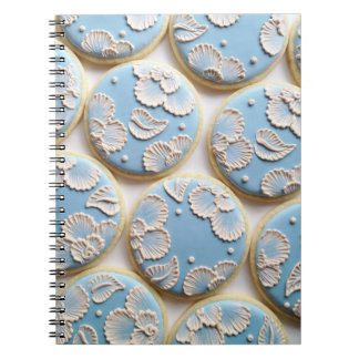 Cuaderno Galletas bordadas cepillo azul