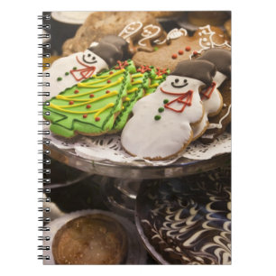 Cuaderno Galletas del navidad en la exhibición en un New