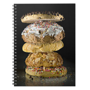 Cuaderno Galletas en una pila