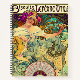 Cuaderno Galletas Lefevre-Utile por Alphonse Mucha (1896)