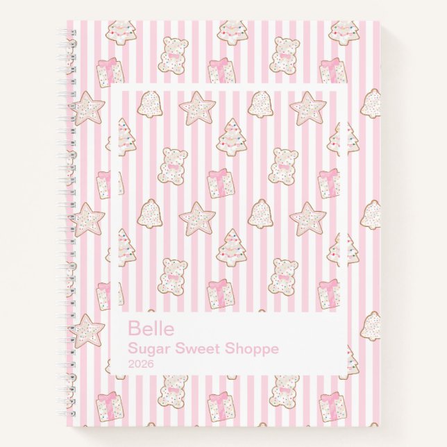 Cuaderno Galletas Navideñas Glaseadas Marco Transparente Gr (Anverso)