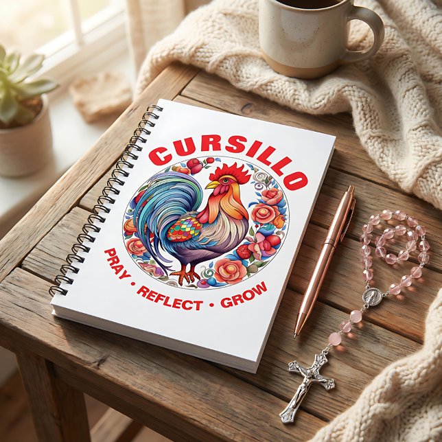 Cuaderno Gallo Cursillo con Rosas Reza Reflexiona Crece (Subido por el creador)