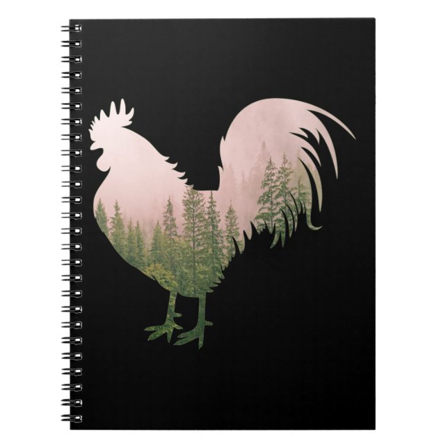 CUADERNO GALLO DE LA NATURALEZA ESTILO BOSQUE (Frente)