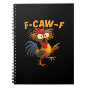 Cuaderno Gallo F-Caw-F Divertido Pájaro F-Caw-F Susurrador