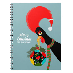 Cuaderno Gallos portugueses y Navidades holandeses baubles