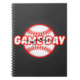 Cuaderno Game Day Cracked Baseball Sports Graphic