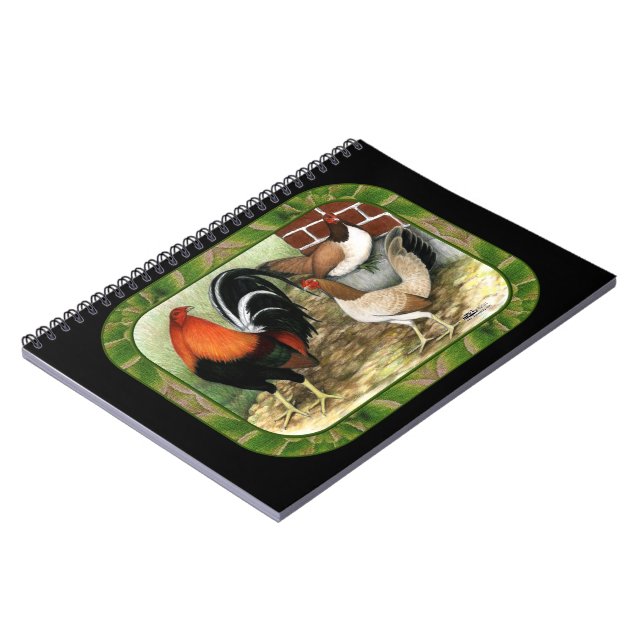 Cuaderno Gamefowl en la granja (Lado Izquierdo)