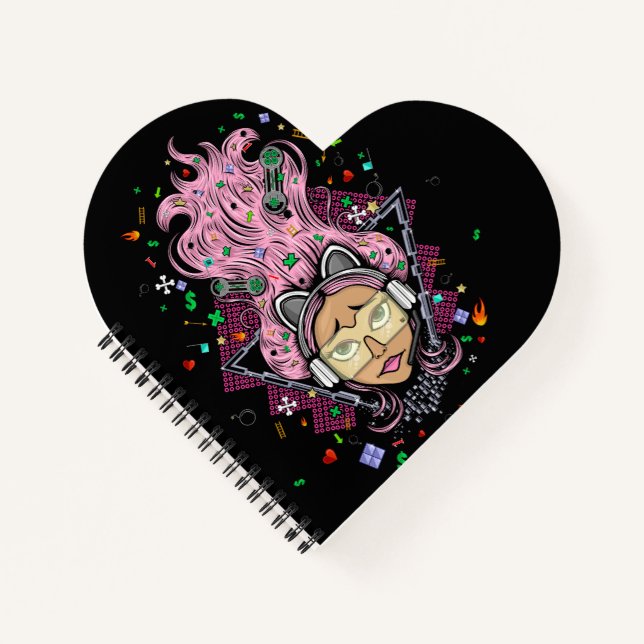 Cuaderno Gamer Chica Plaque (Anverso)