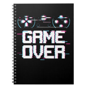 Cuaderno Gamer controlador de vaporwave para juegos estéti